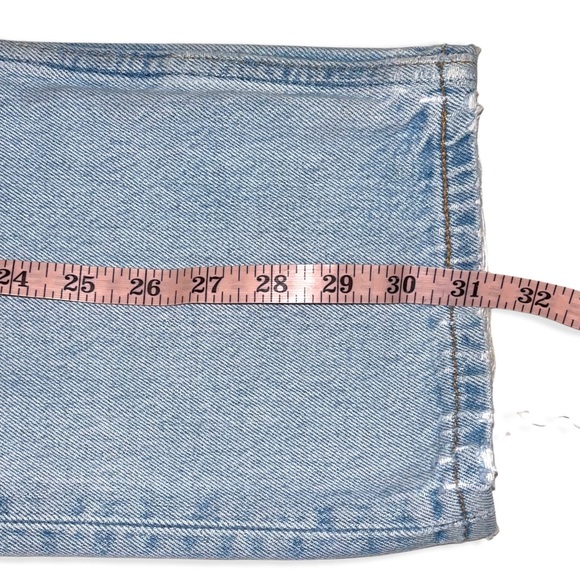 LEVI’S USA Vintage 501 Distressed 100% Cotton High Rise Jeans Size 33 x 32 - Picture 11 of 14